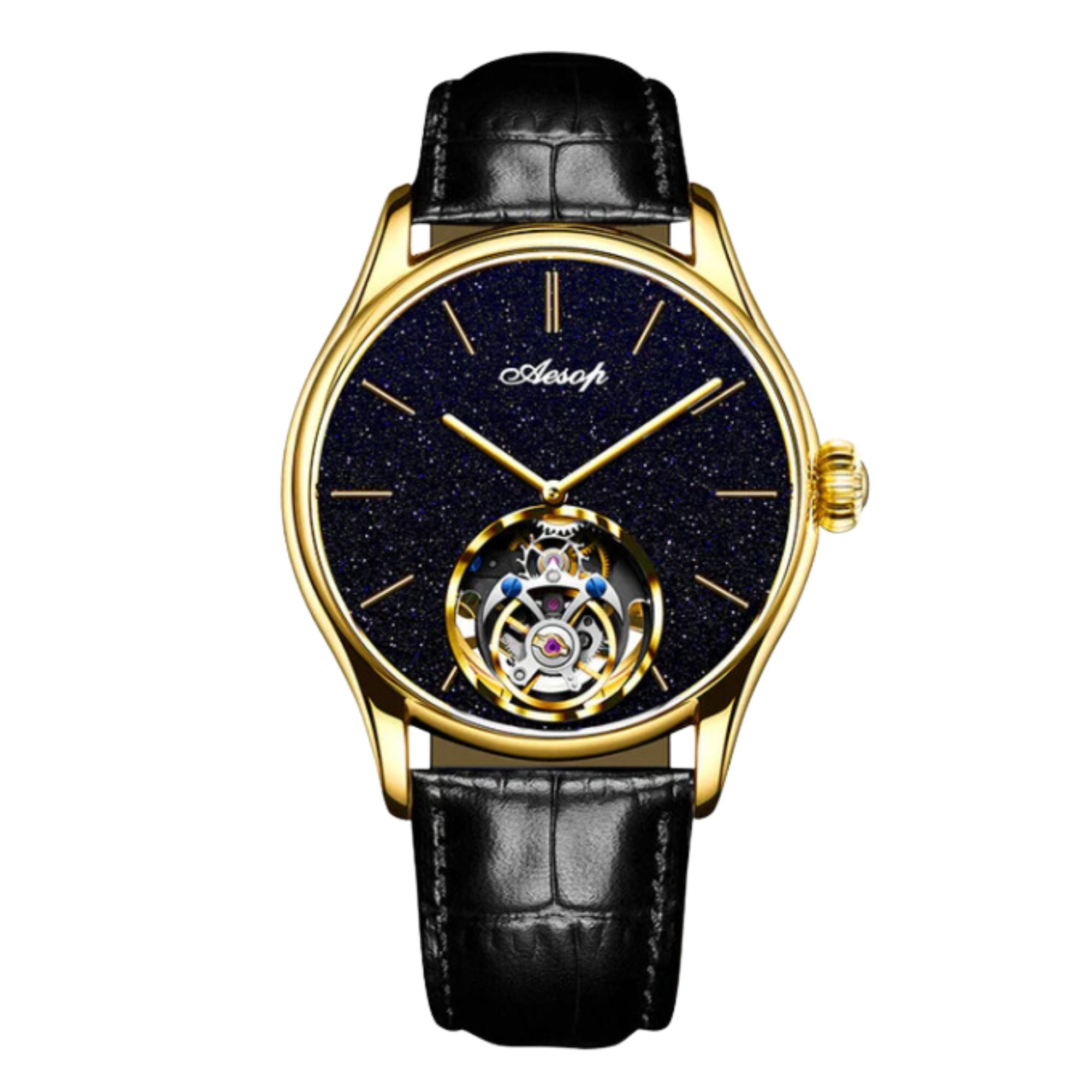 AESOP Original Tourbillon Skeleton Movement Watch 7050