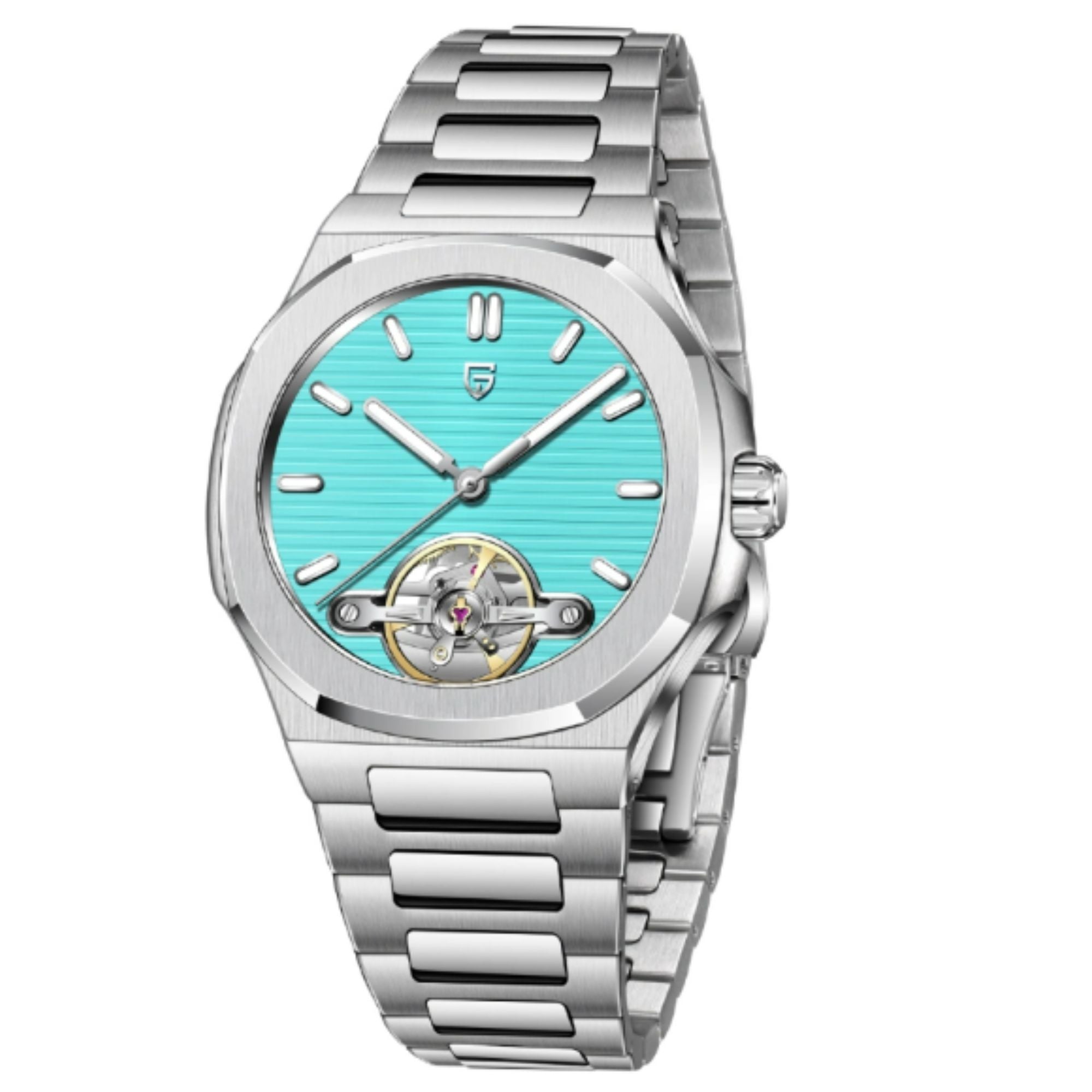 PAGANI DESIGN PD-YS025 Automatic Stainless Steel Sapphire Glass Wristwatch with open Balance Wheel