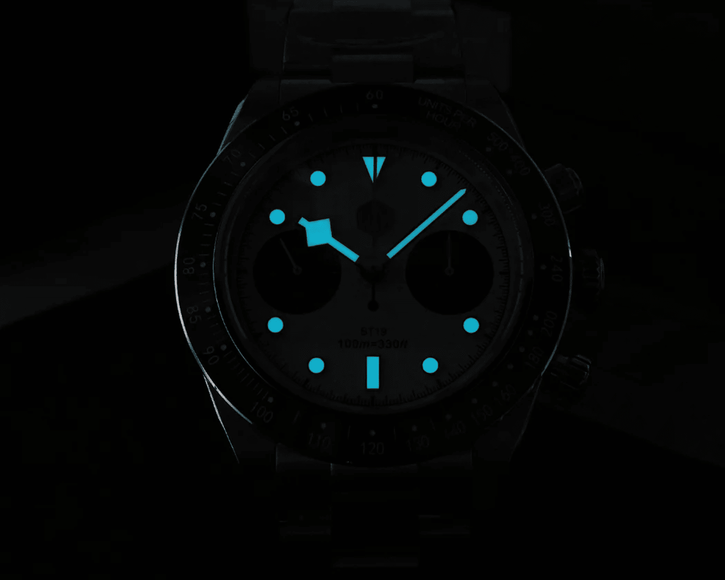 San Martin Panda BB Chronograph Retro Men Watch SN052-G-JS - White san martin watches india online