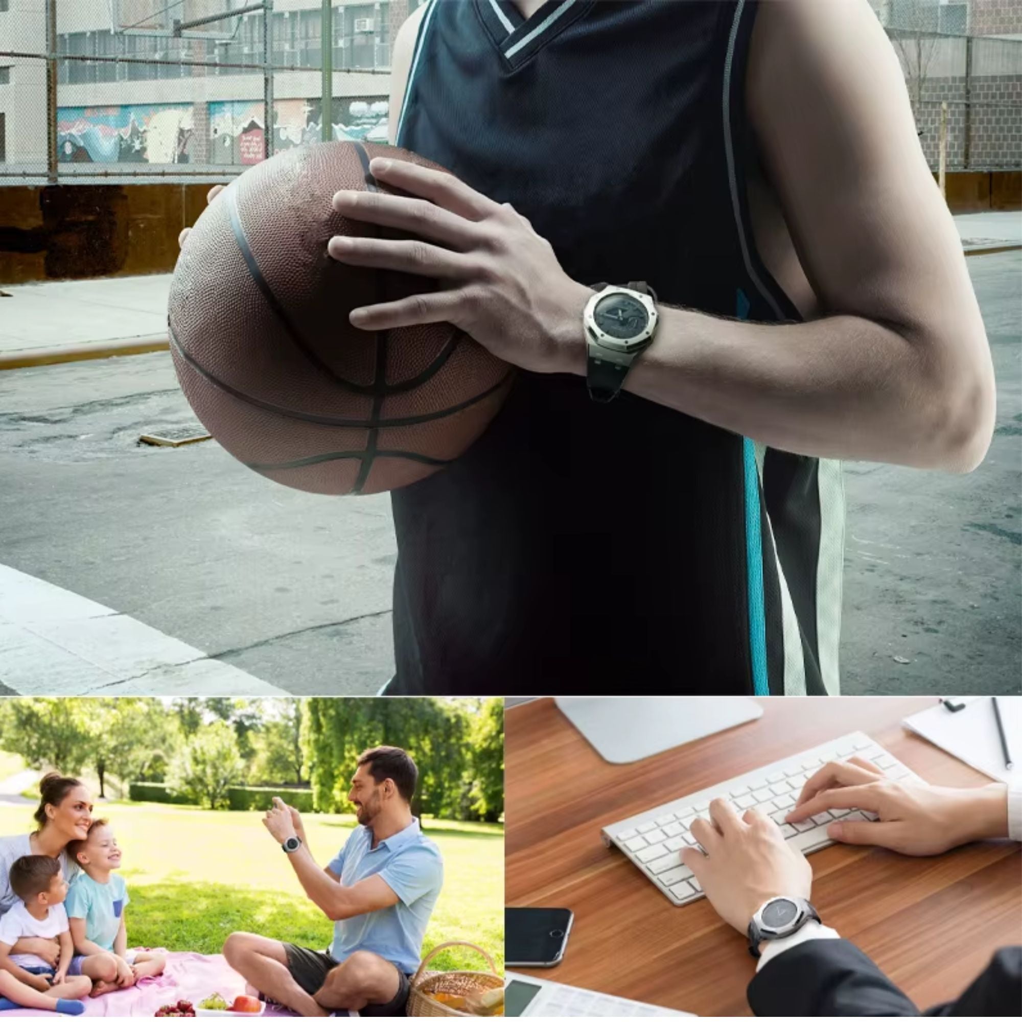 Mod Kit Metal Watchband and Metal Case for G-shock GM-2100 and GM-2110/B-2100 