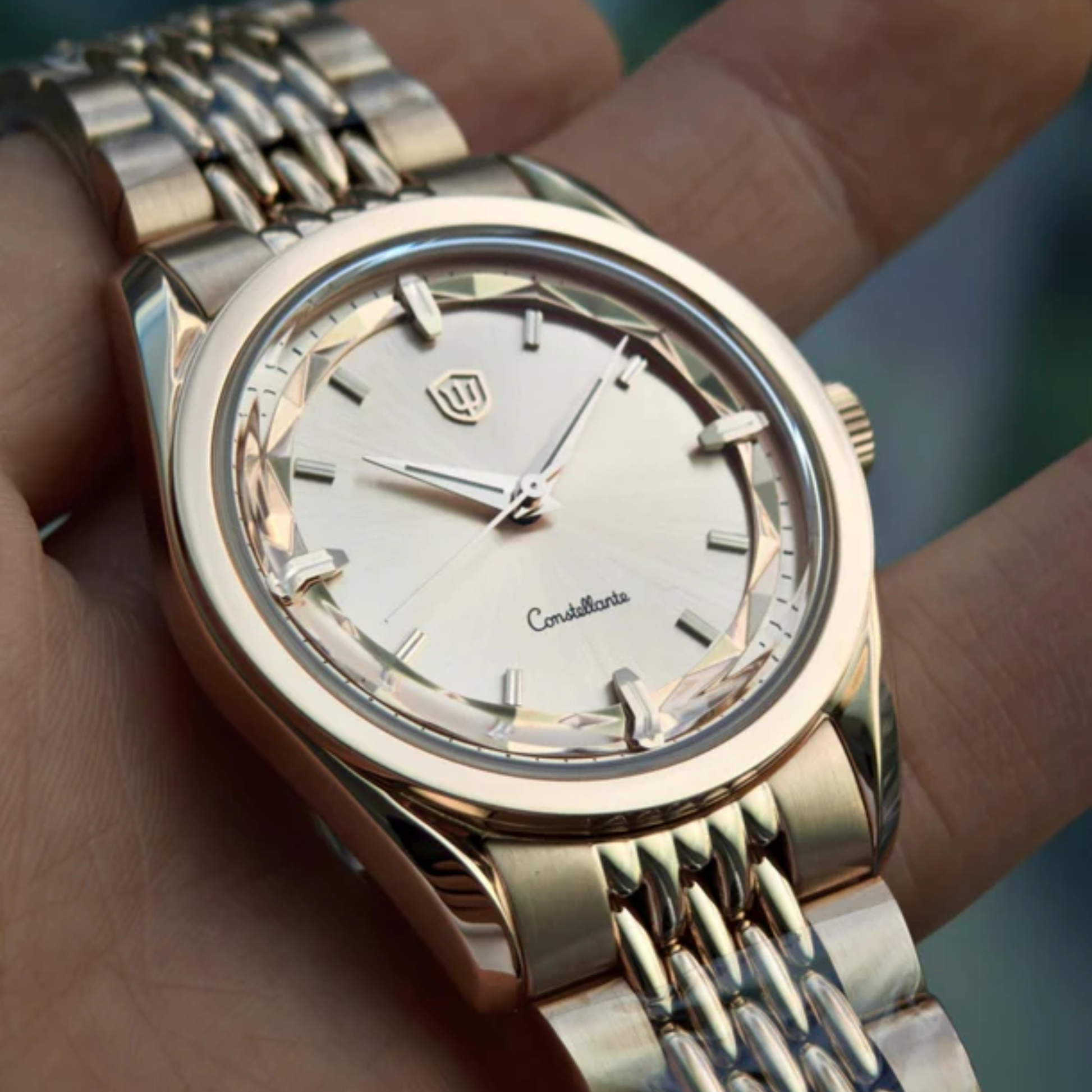 Watchdives WD1954 Arctic Classic 36mm VH31 Watch - Rose gold