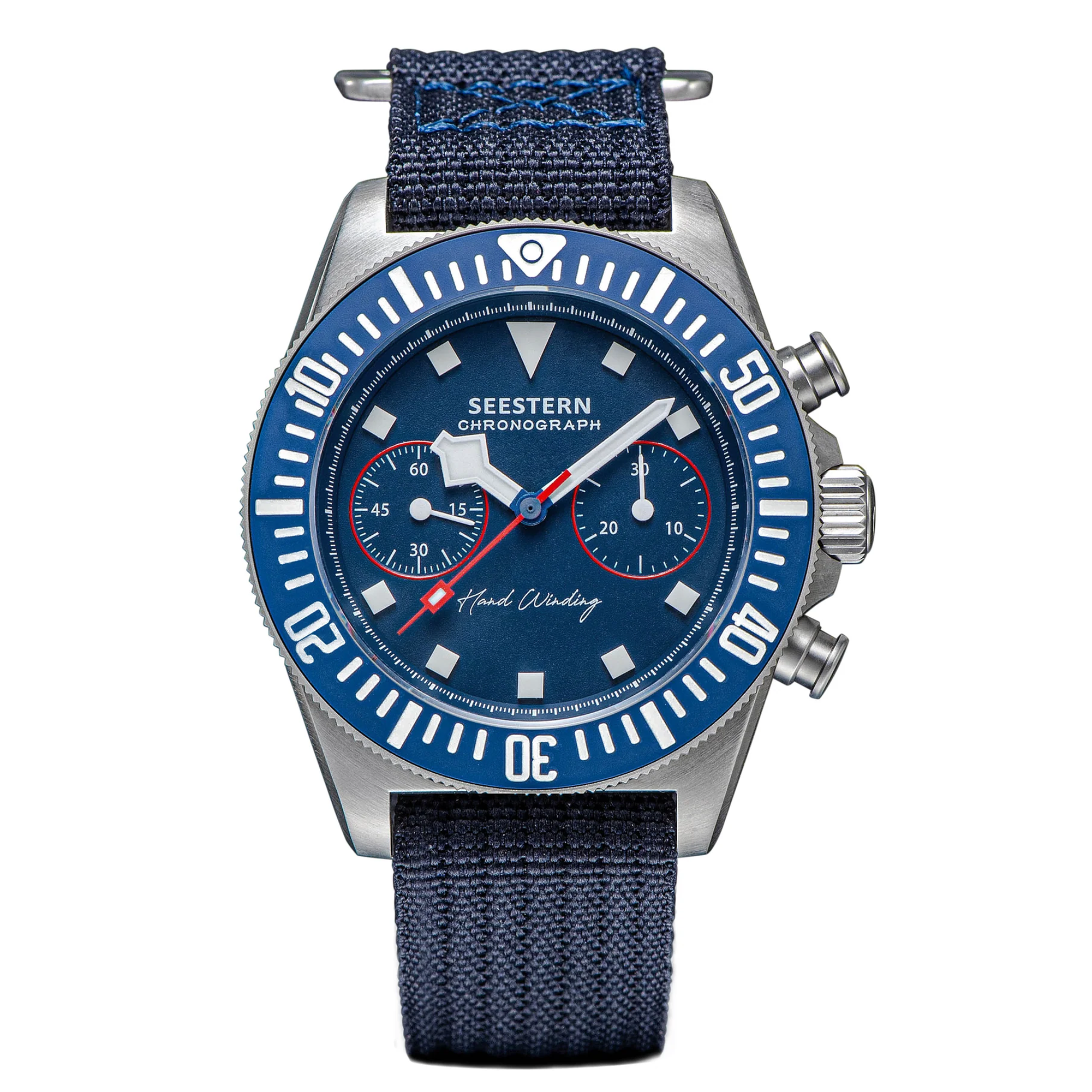 Seestern Chrono S445 Chronograph Blue Dial ST19 Movement