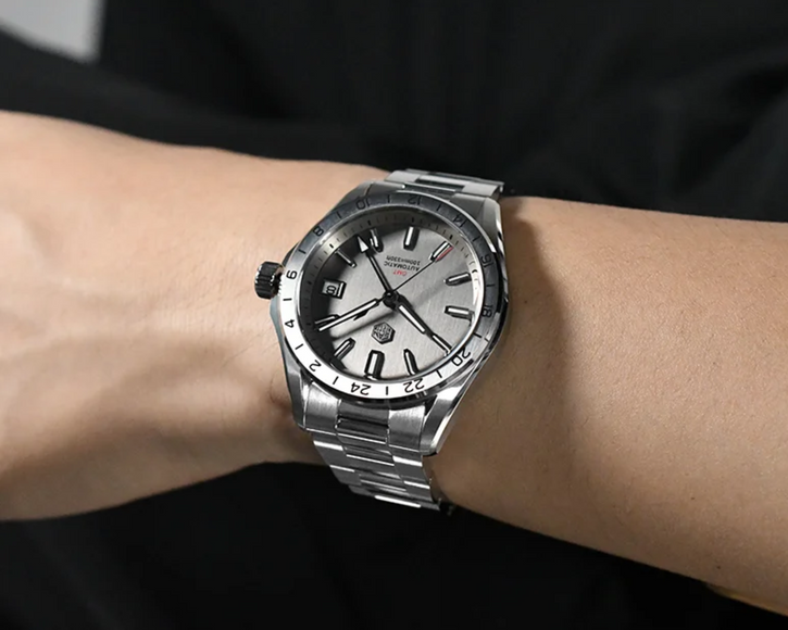 San Martin New 39mm GMT Watch Mechanical SN0129 - Grey