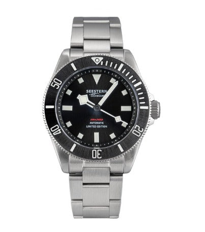 SEESTERN S430 Titanium Diver Watch for Men Automatic Mechanical Wristwatch NH38 Movement Sapphire Glass 20ATM Waterproof Luminous New - Black