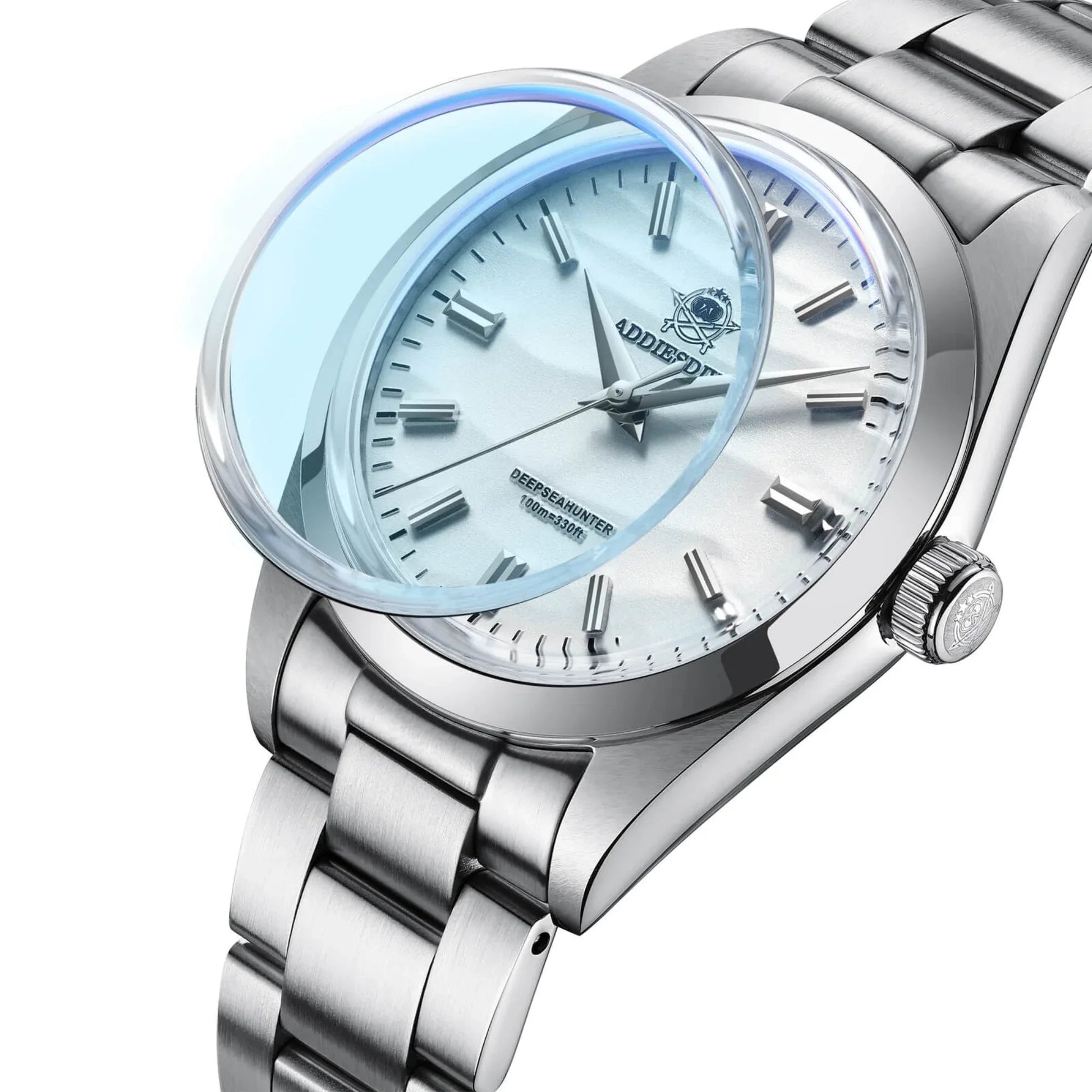 ADDIESDIVE 36mm Quartz Watch VH31 Movement (AD2030）- White - DREAM WATCHES