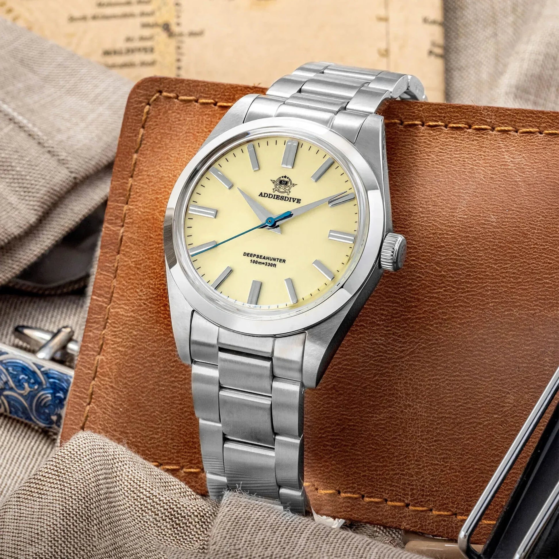 Addiesdive 36mm Sapphire Crystal Quartz Watch AD2026 - DREAM WATCHES