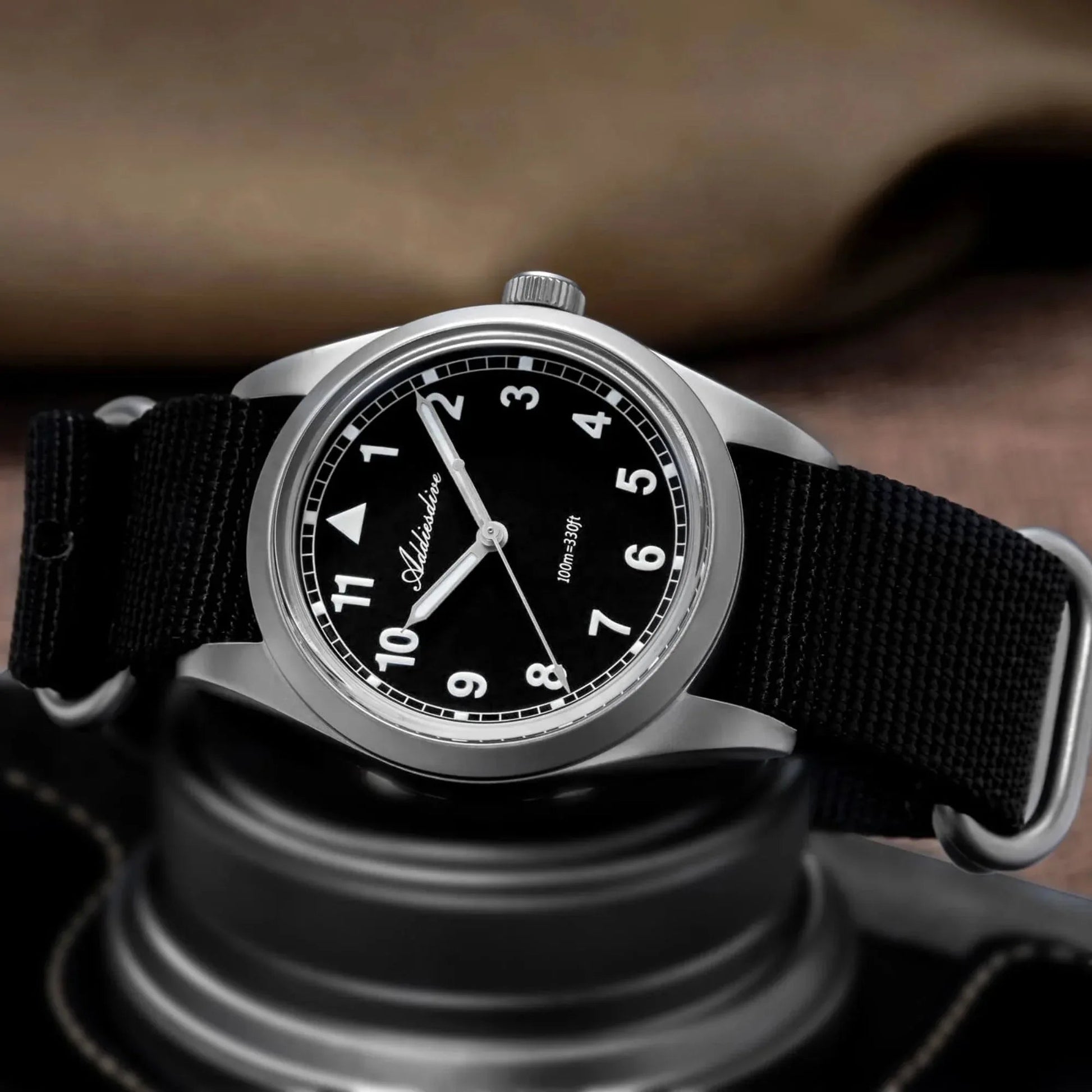 ADDIESDIVE 36mm VH31 Retro Pilot Field Watch AD2079 - DREAM WATCHES