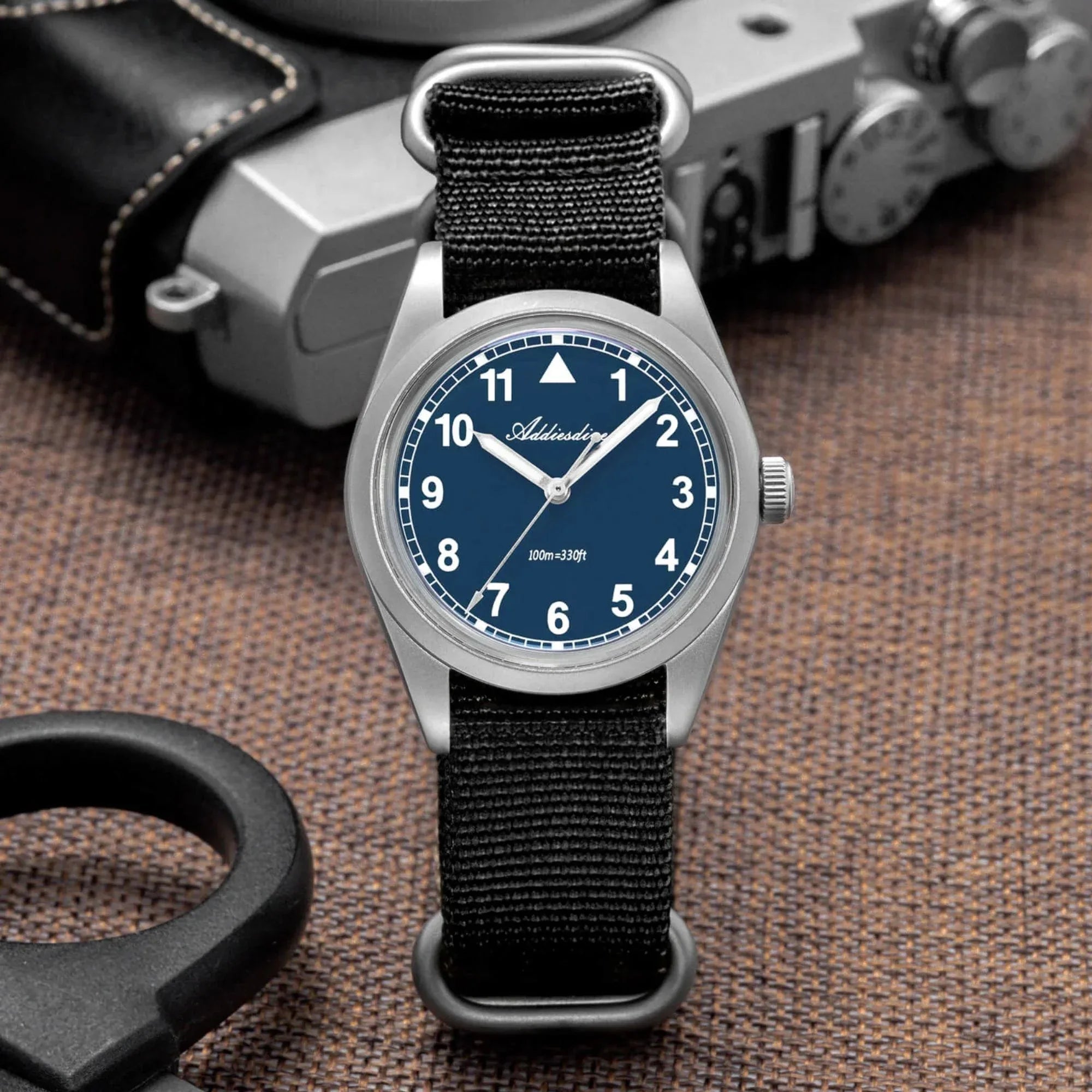 ADDIESDIVE 36mm VH31 Retro Pilot Field Watch AD2079 - DREAM WATCHES