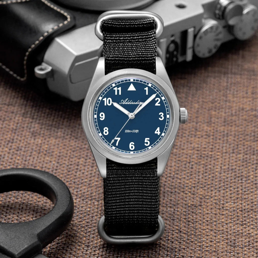 ADDIESDIVE 36mm VH31 Retro Pilot Field Watch AD2079 - DREAM WATCHES