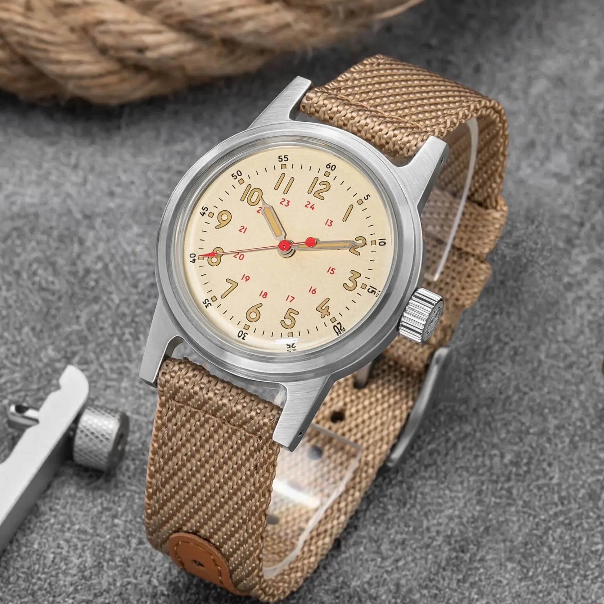 ADDIESDIVE 36mm Vintage Mechanical Watch AD2076 - DREAM WATCHES