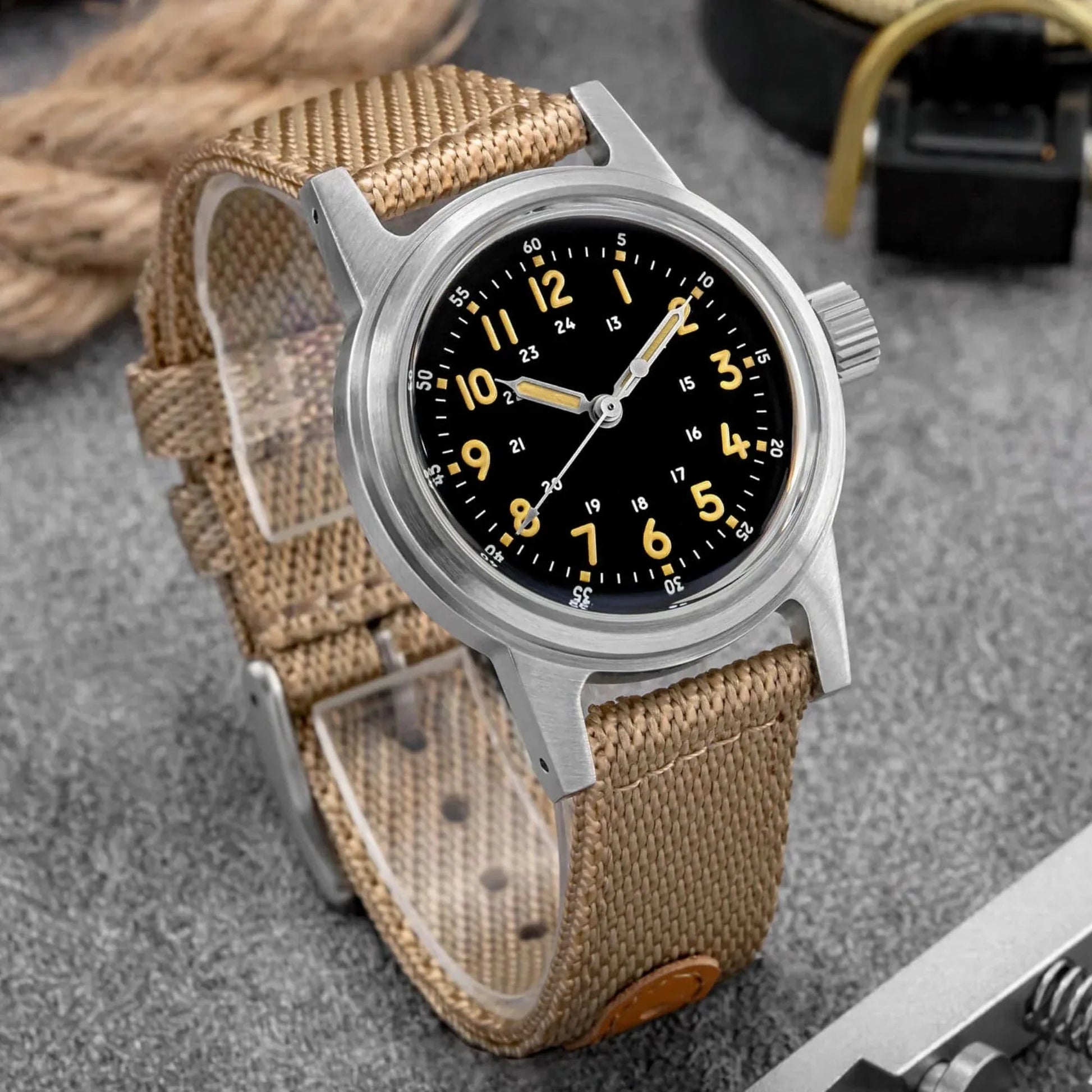 ADDIESDIVE 36mm Vintage Mechanical Watch AD2076 - DREAM WATCHES