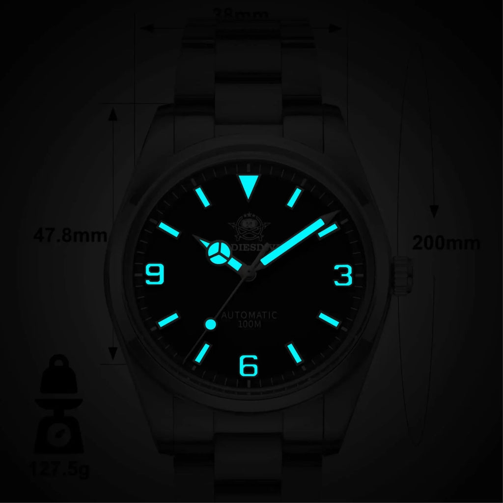 ADDIESDIVE 38mm Domed Crystal Explore Watch 100M (AD2112) - DREAM WATCHES