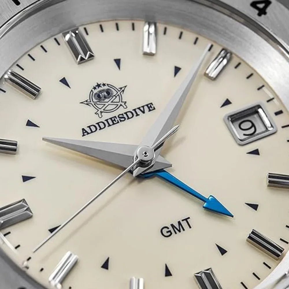 ADDIESDIVE 38mm GMT Quartz Watch AD2063 with Swiss Movement - DREAM WATCHES