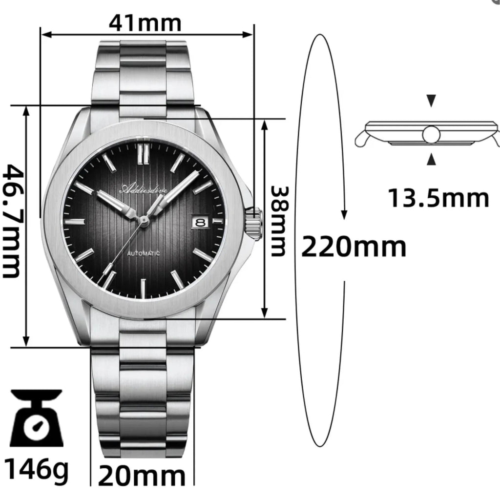 ADDIESDIVE 38mm NH35 Automatic Watch AD2080 - DREAM WATCHES