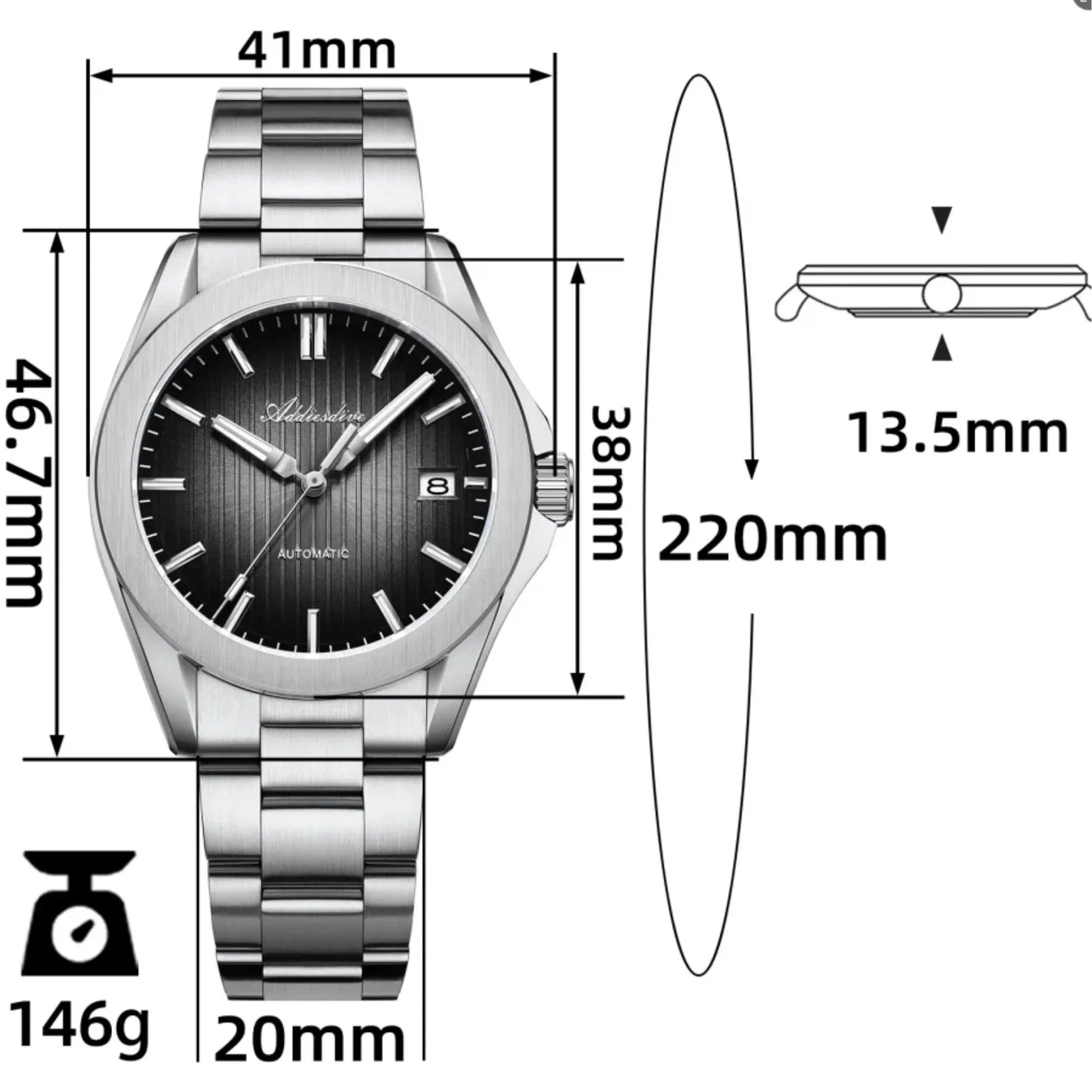 ADDIESDIVE 38mm NH35 Automatic Watch AD2080 - DREAM WATCHES