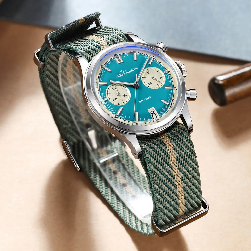 ADDIESDIVE 38mm VK64 Chronograph Watch AD2095 - DREAM WATCHES