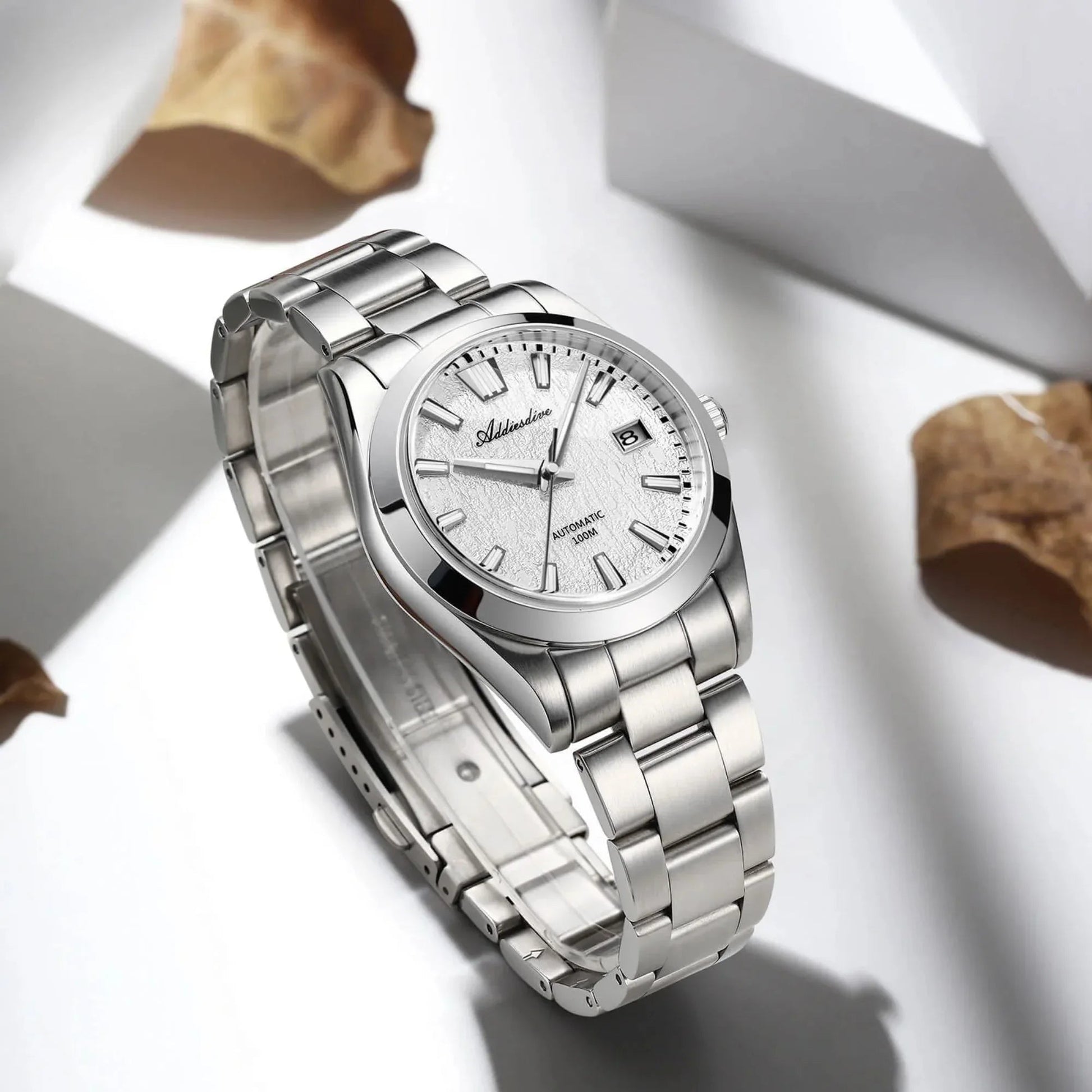 ADDIESDIVE 39mm 3D Bark Texture Dial NH35 Automatic Watch AD2075 - DREAM WATCHES