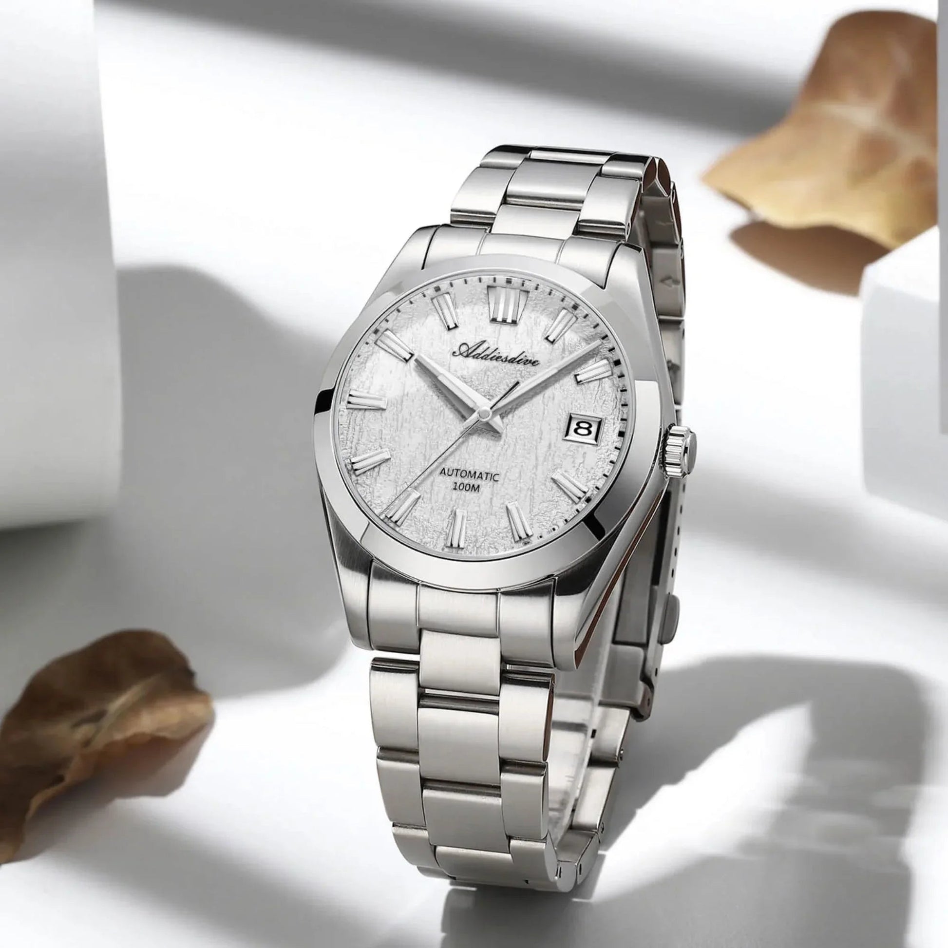 ADDIESDIVE 39mm 3D Bark Texture Dial NH35 Automatic Watch AD2075 - DREAM WATCHES