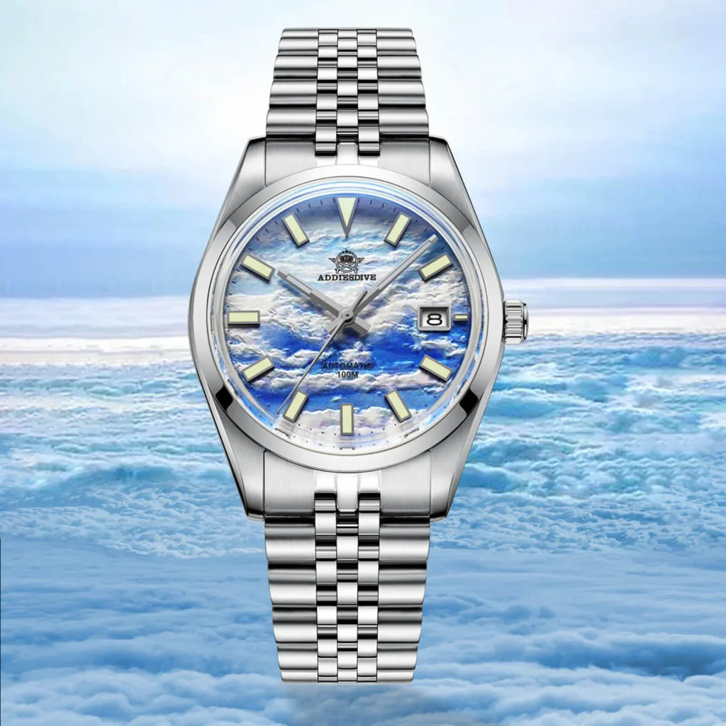 Addiesdive 39mm 3D Sea of Clouds Dial Automatic Watch (AD2041） - DREAM WATCHES