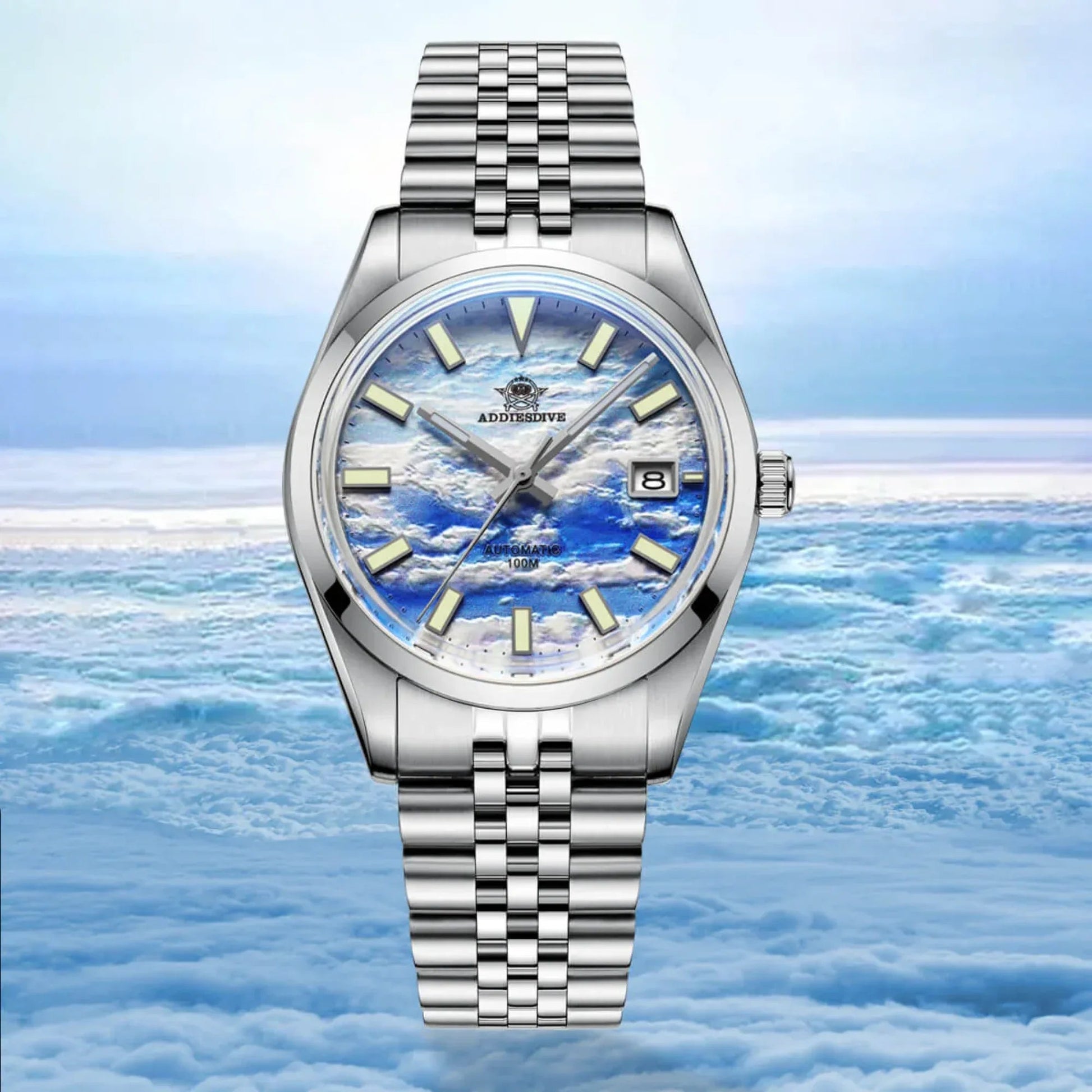 Addiesdive 39mm 3D Sea of Clouds Dial Automatic Watch (AD2041） - DREAM WATCHES