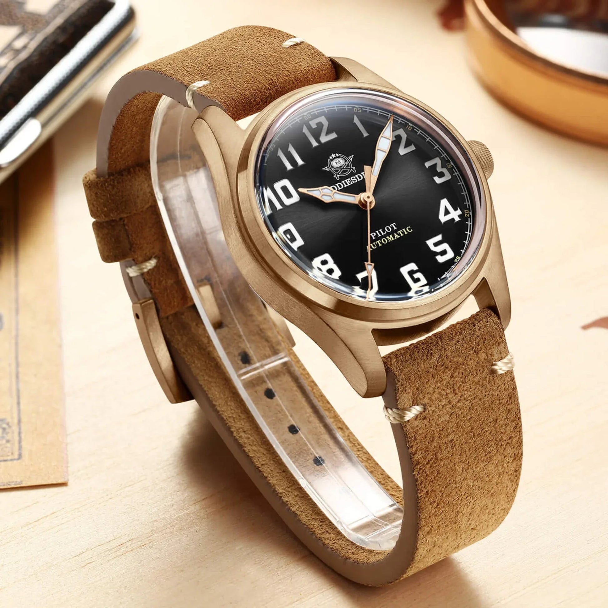 ADDIESDIVE® 39mm Bronze Men Watch (AD2114） - DREAM WATCHES
