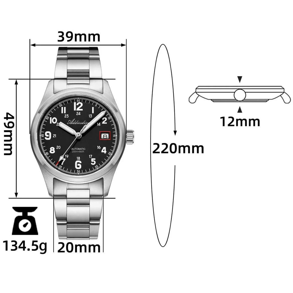 ADDIESDIVE 39mm Explore NH35 Automatic Watch AD2070 - DREAM WATCHES