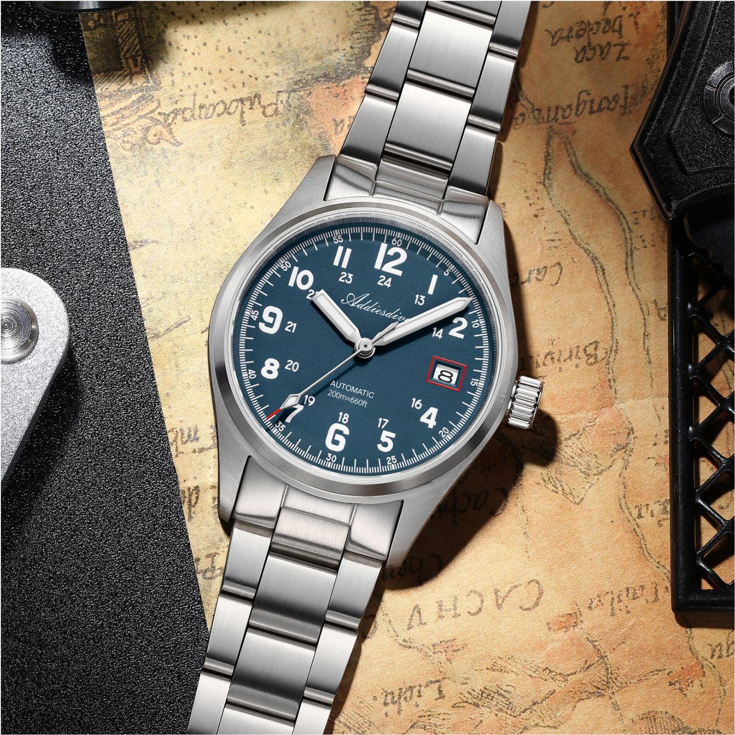 ADDIESDIVE 39mm Explore NH35 Automatic Watch AD2070 - DREAM WATCHES