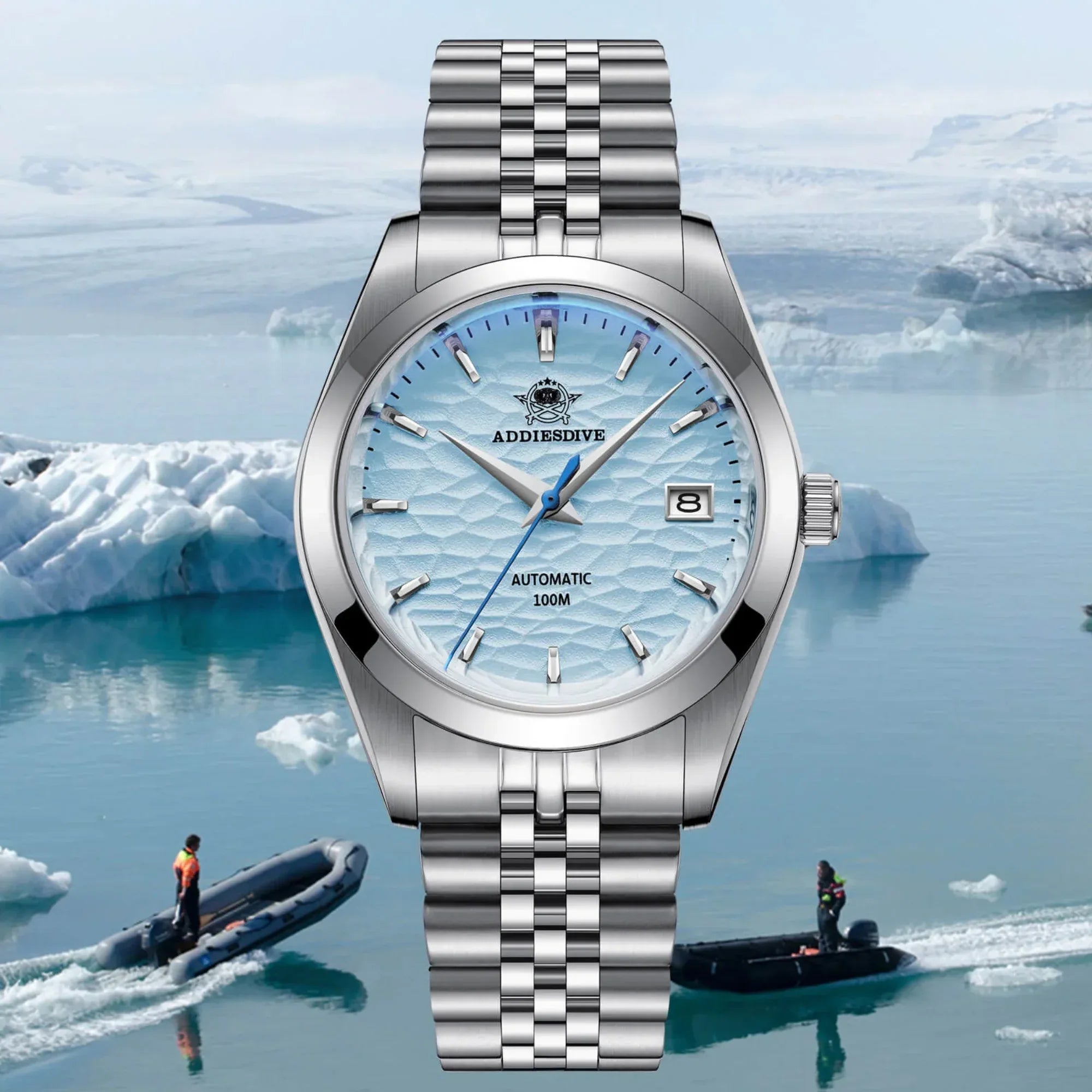 ADDIESDIVE 39mm Retro Mechanical Men Watch AD2118 - Blue - DREAM WATCHES