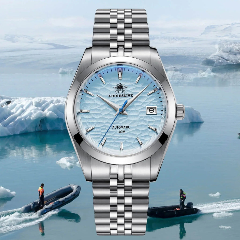 ADDIESDIVE 39mm Retro Mechanical Men Watch AD2118 - Blue - DREAM WATCHES