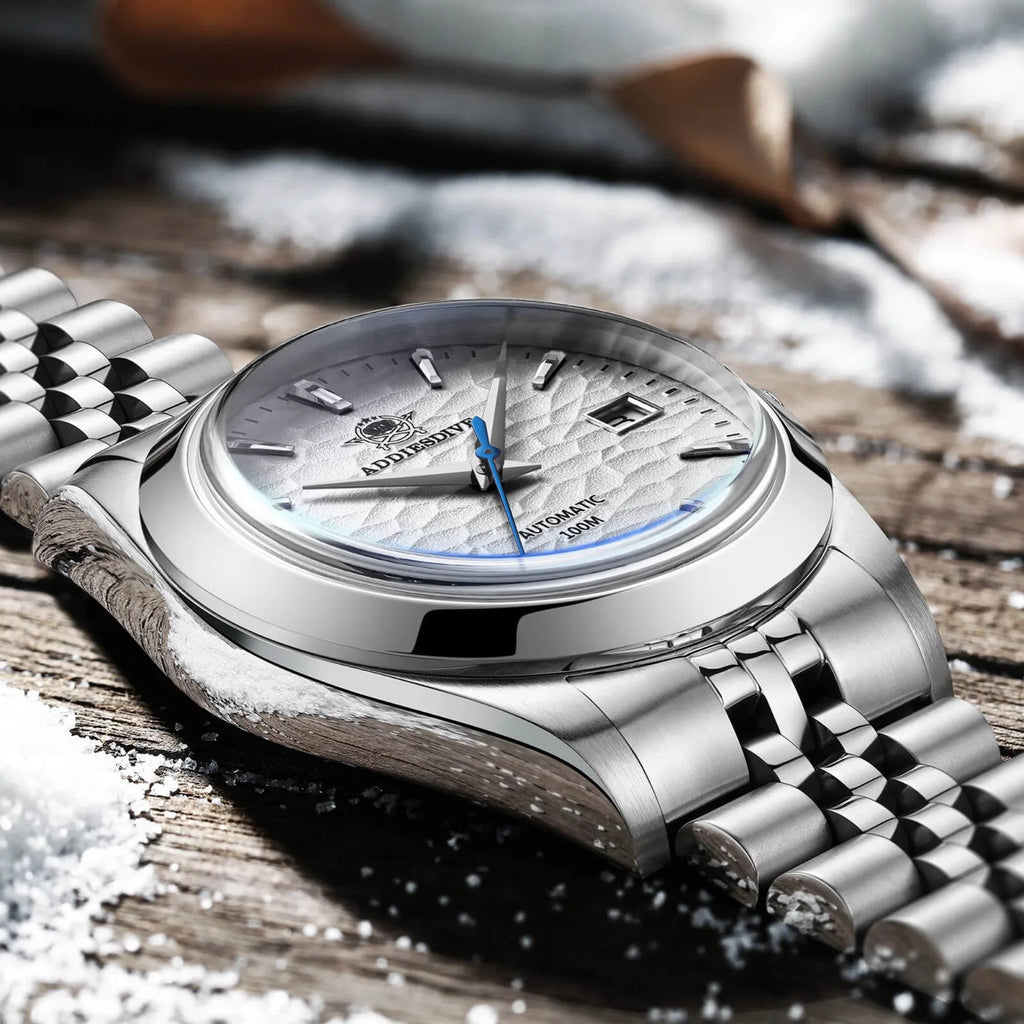 ADDIESDIVE 39mm Retro Mechanical Men Watch AD2118 - White - DREAM WATCHES