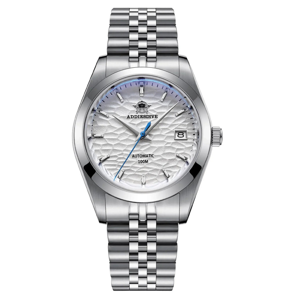 ADDIESDIVE 39mm Retro Mechanical Men Watch AD2118 - White - DREAM WATCHES