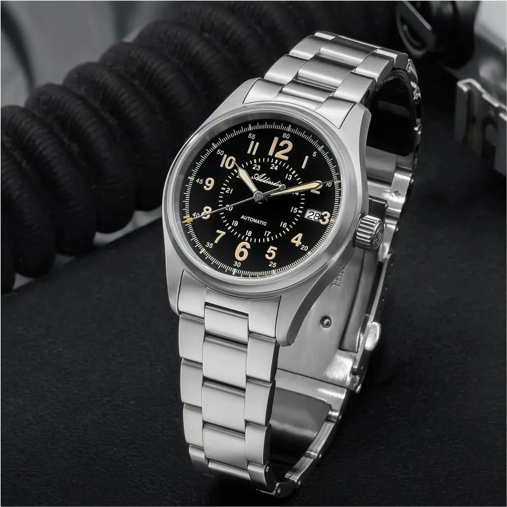ADDIESDIVE 39mm Sapphire Crystal Automatic Field Watch AD2074 - DREAM WATCHES
