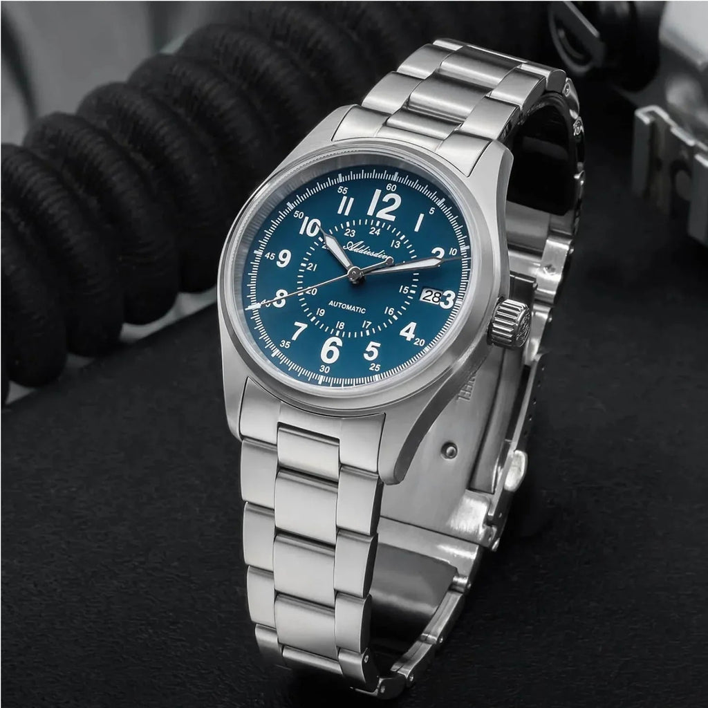 ADDIESDIVE 39mm Sapphire Crystal Automatic Watch Field Watch AD2074 - DREAM WATCHES