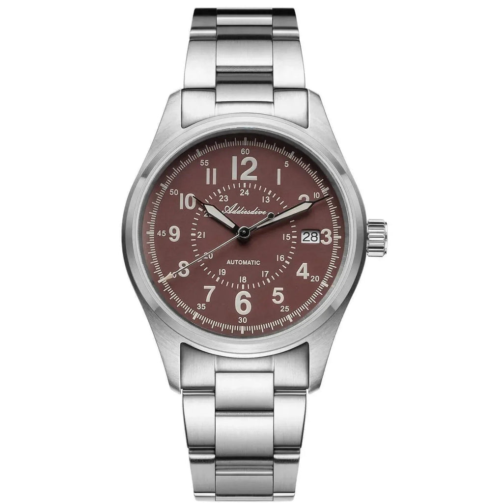 ADDIESDIVE 39mm Sapphire Crystal Automatic Watch Field Watch AD2074 - DREAM WATCHES