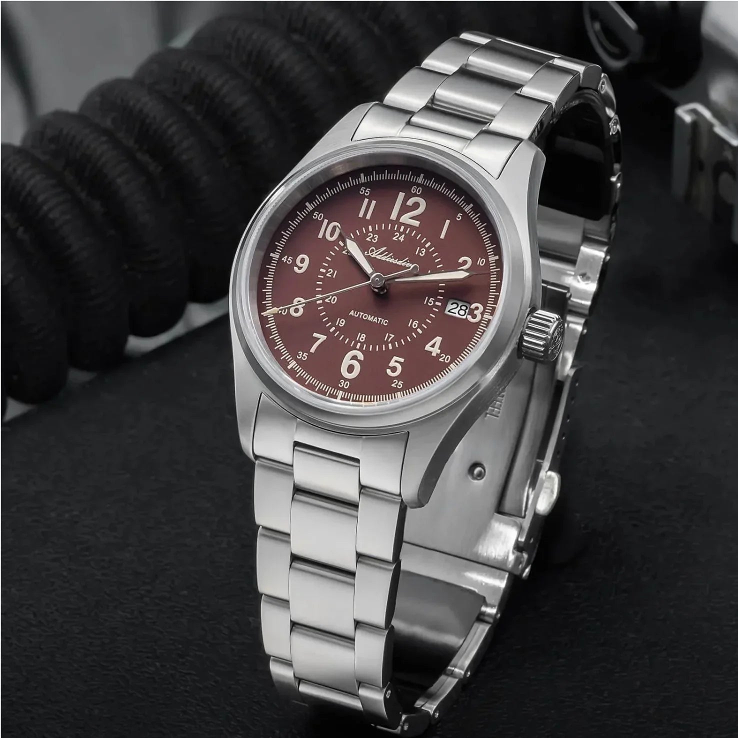 ADDIESDIVE 39mm Sapphire Crystal Automatic Watch Field Watch AD2074 - DREAM WATCHES