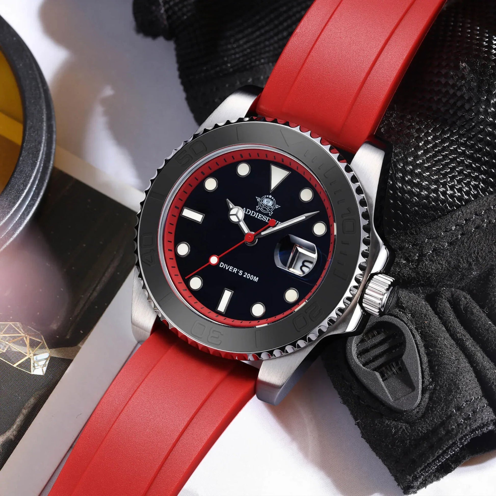 ADDIESDIVE 41mm Sports Quartz Watch Waterproof 200M (AD2040) - DREAM WATCHES