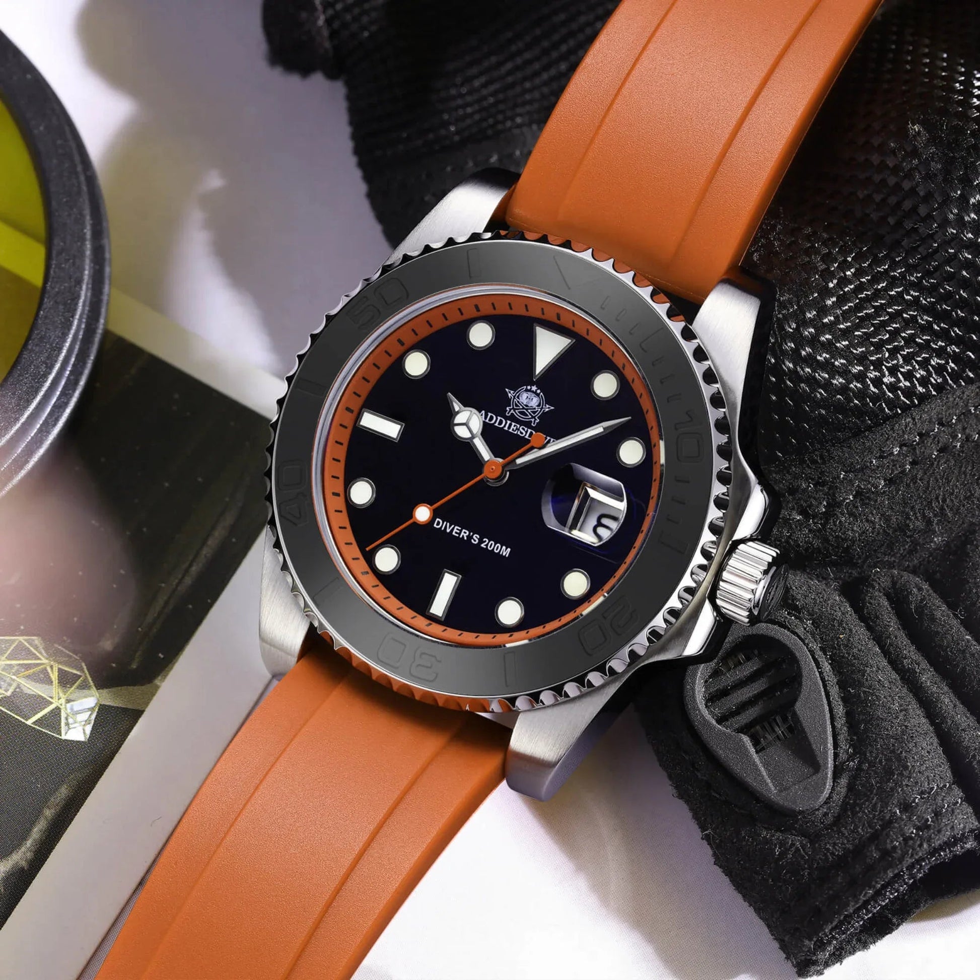 ADDIESDIVE 41mm Sports Quartz Watch Waterproof 200M (AD2040) - DREAM WATCHES
