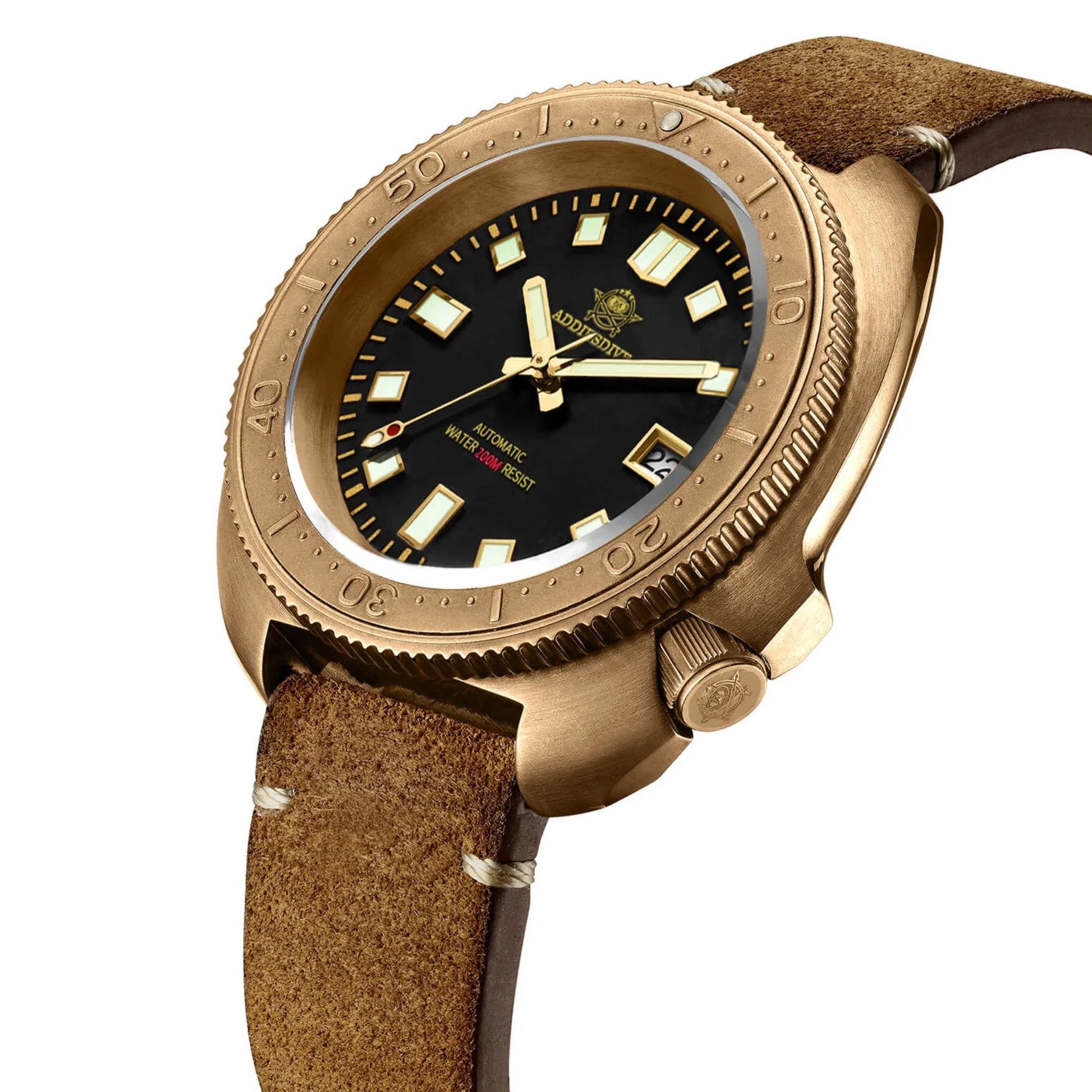 ADDIESDIVE® Bronze Turtle Diving Watch 200M AD2104 - DREAM WATCHES
