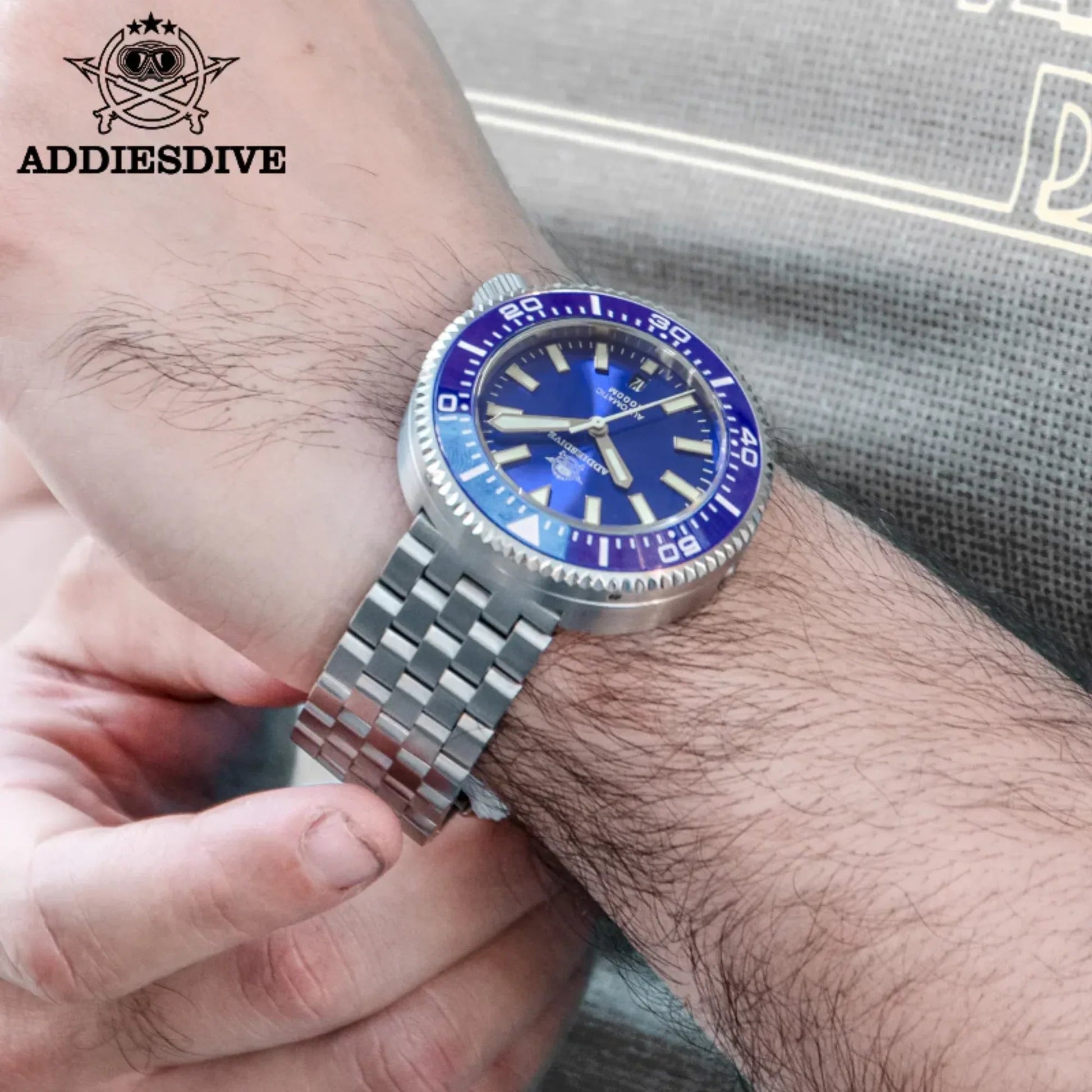 ADDIESDIVE Diver 1000M Professional Diving Watch 45MM (MY-H6) - DREAM WATCHES