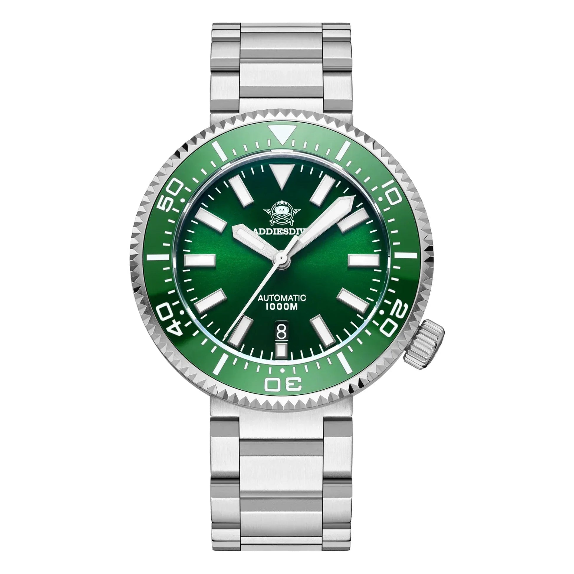 ADDIESDIVE Diver 1000M Professional Diving Watch 45MM (MY-H6) - Green - DREAM WATCHES