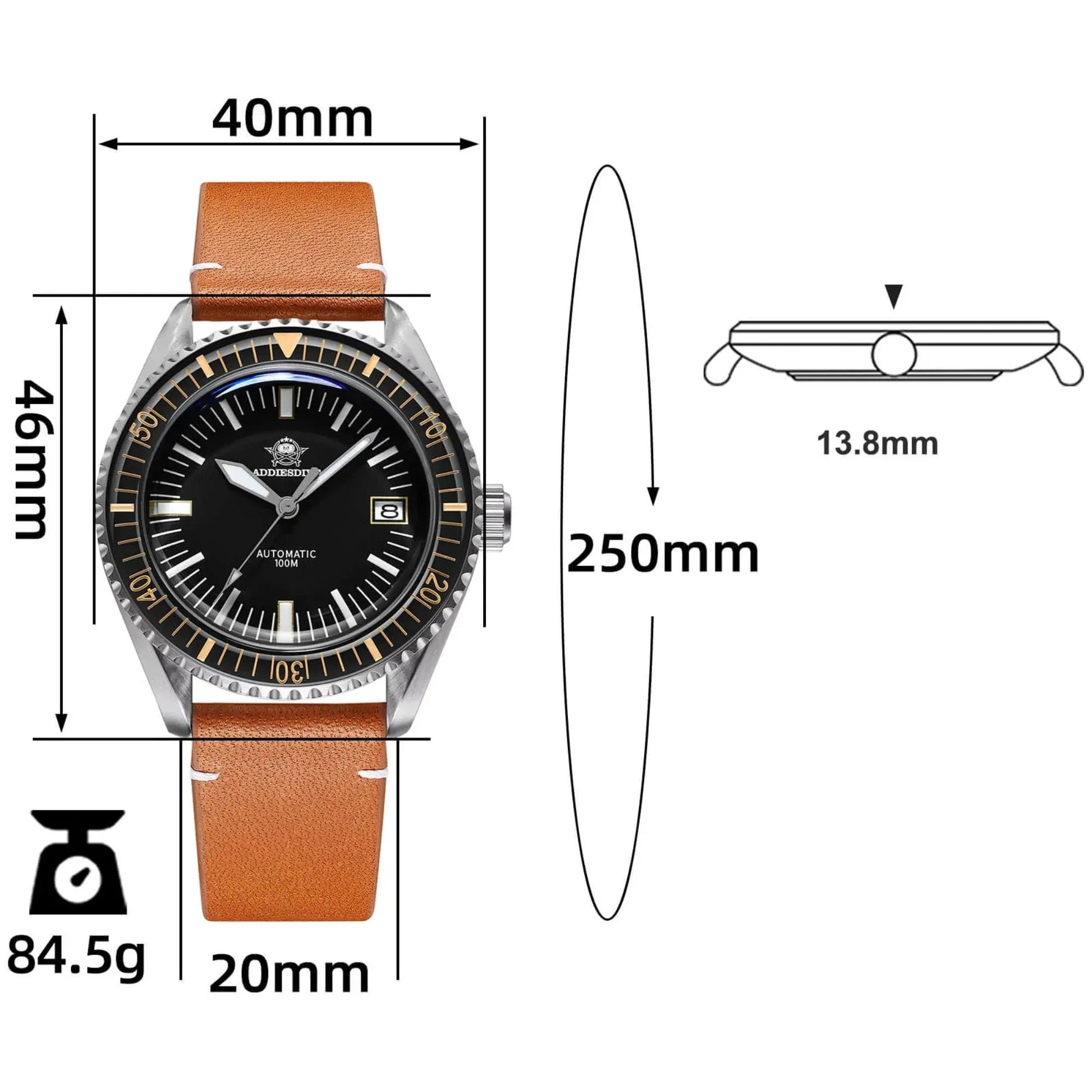 ADDIESDIVE Milsub Automatic Dive Watch AD2058 - DREAM WATCHES