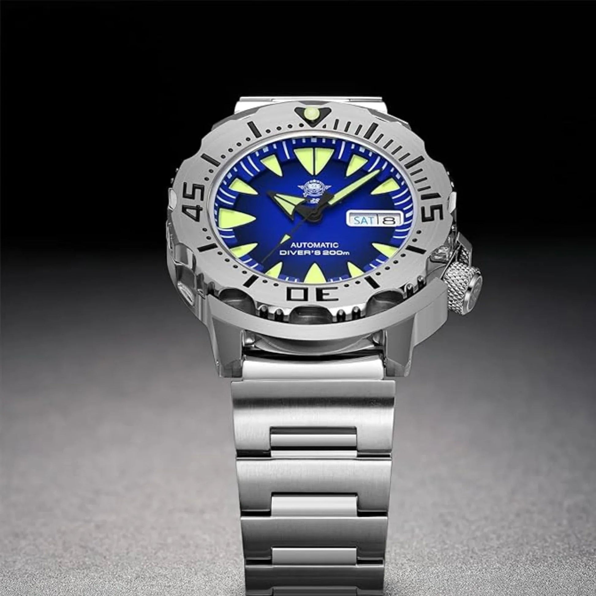 ADDIESDIVE® Monster Men's Diver Automatic Watches (AD2103) - Blue - DREAM WATCHES