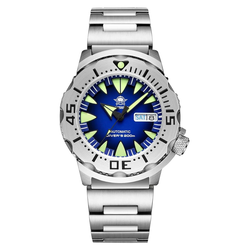 ADDIESDIVE® Monster Men's Diver Automatic Watches (AD2103) - Blue - DREAM WATCHES