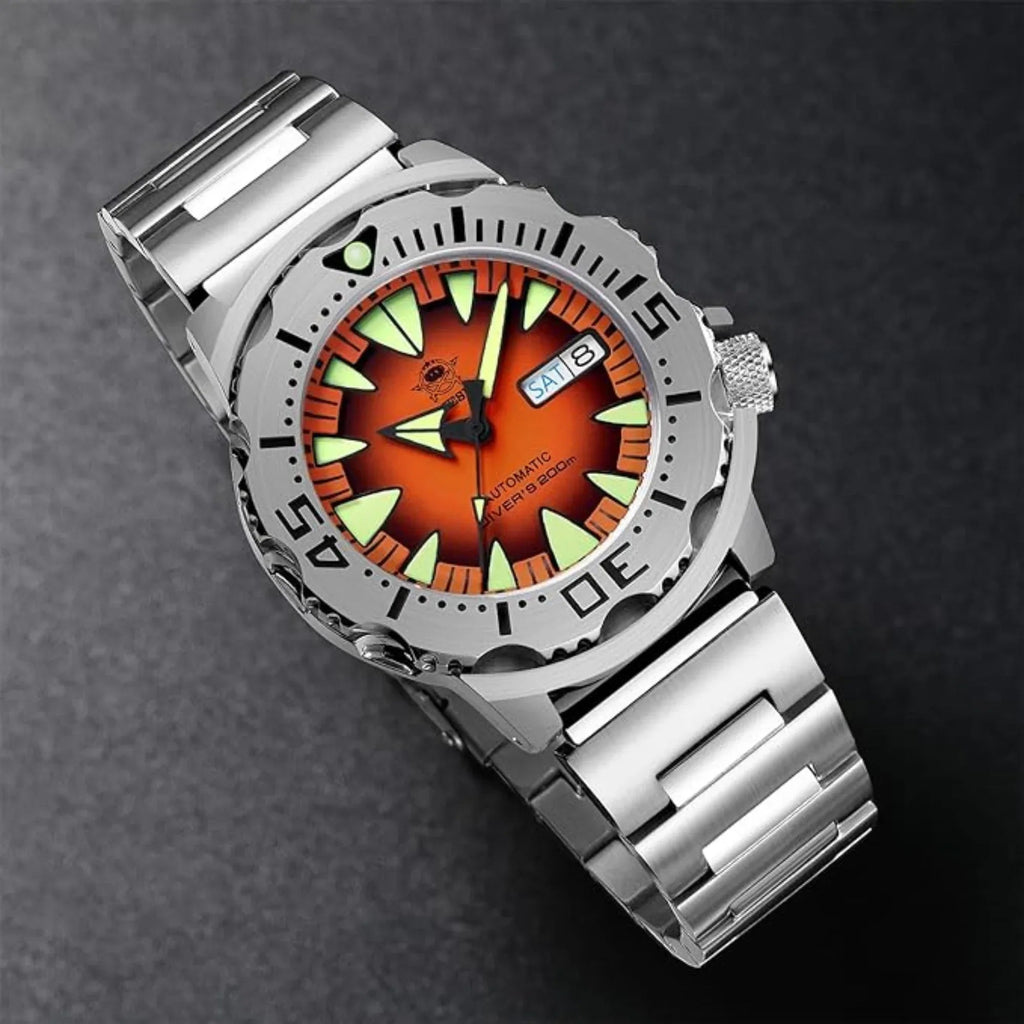 ADDIESDIVE® Monster Men's Diver Automatic Watches (AD2103) - Orange - DREAM WATCHES