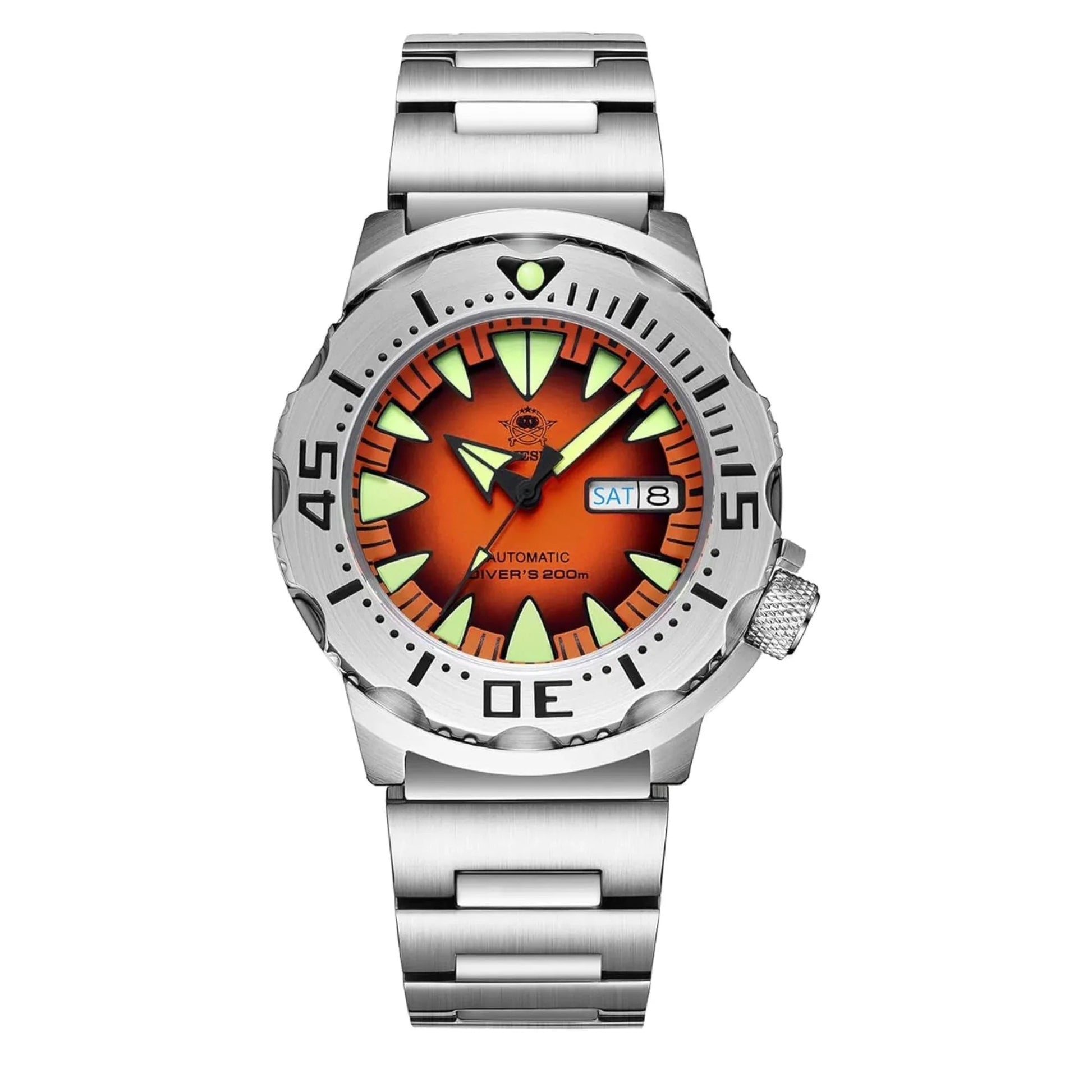 ADDIESDIVE® Monster Men's Diver Automatic Watches (AD2103) - Orange - DREAM WATCHES