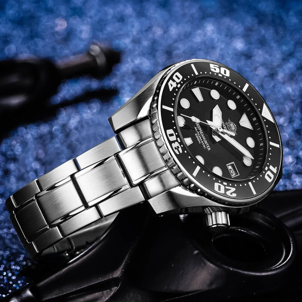 ADDIESDIVE® Sumo Green Professional Dive Watch for Men 44.5mm (MY-H10) - Black - DREAM WATCHES
