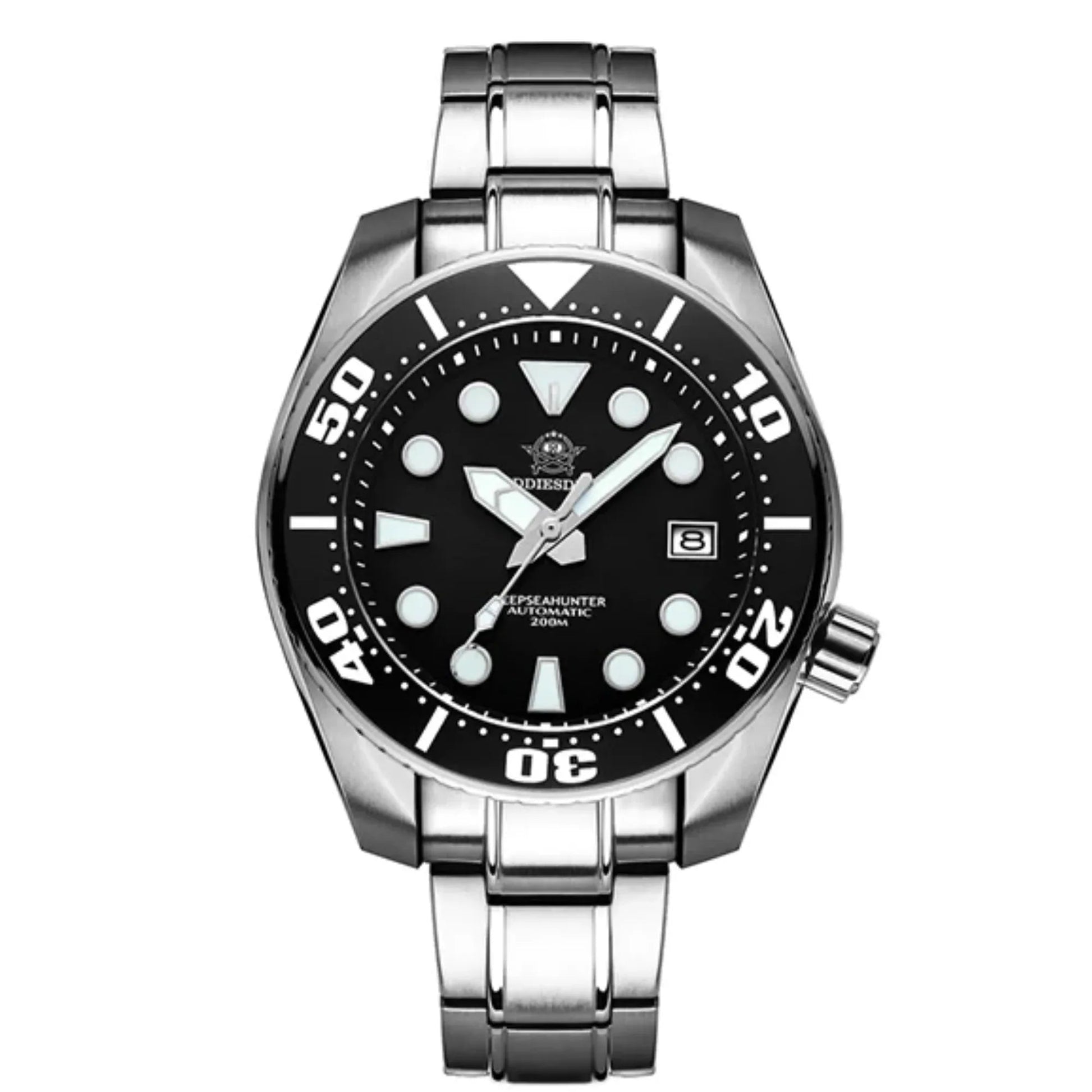 ADDIESDIVE® Sumo Green Professional Dive Watch for Men 44.5mm (MY-H10) - Black - DREAM WATCHES