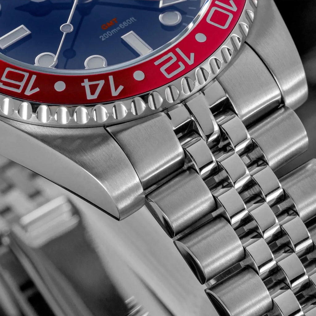 ADDIESDIVE Water Ghost Luxury Dive GMT Watch AD2050 with Swiss Movement - DREAM WATCHES