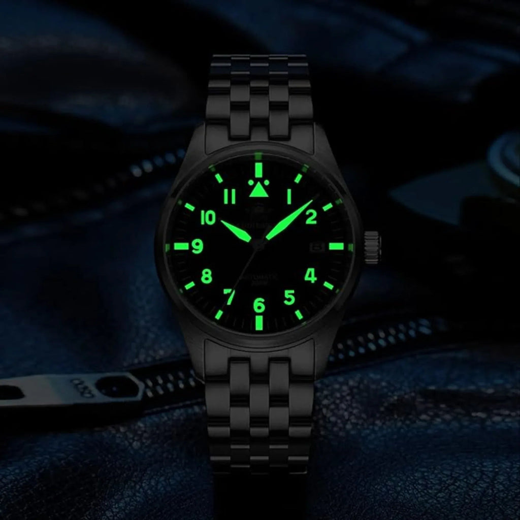 ADDIESDIVE®39mm Leather Men's Elegant Automatic Watch Diver 200M (MY-H2) - DREAM WATCHES