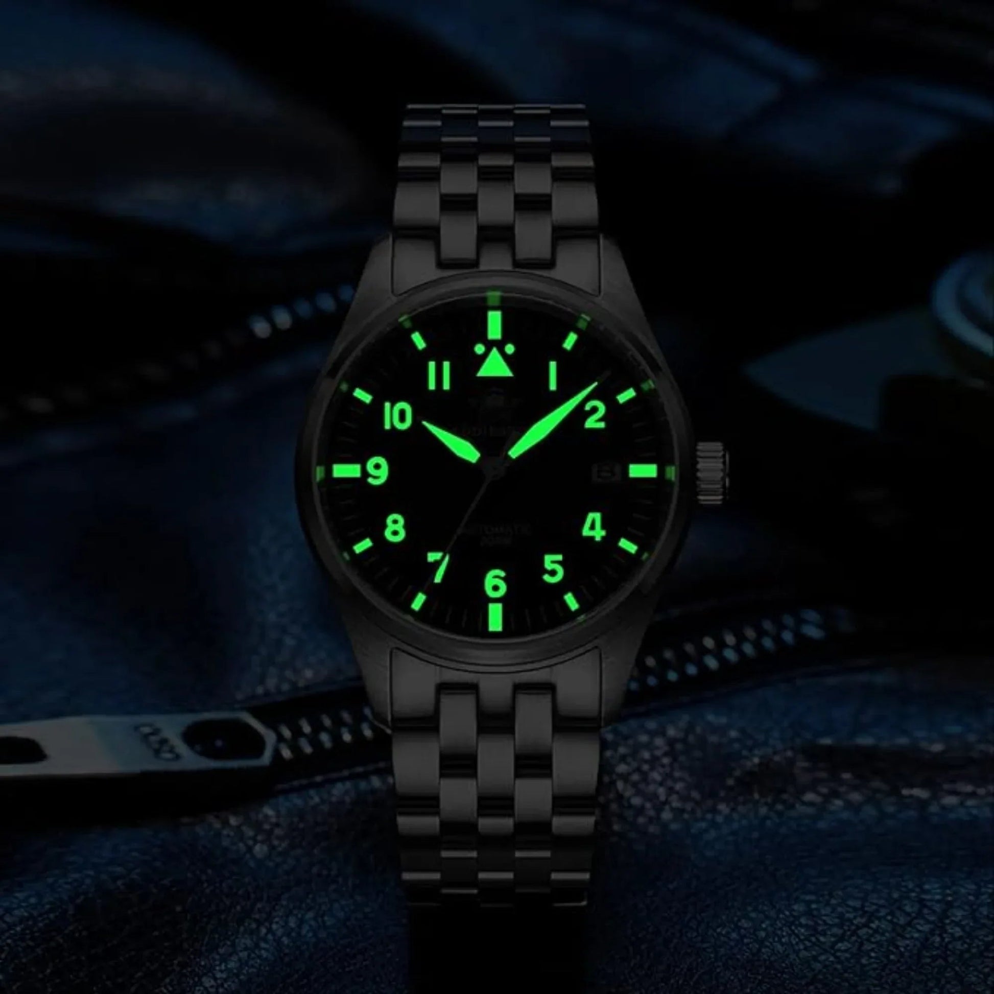 ADDIESDIVE®39mm Leather Men's Elegant Automatic Watch Diver 200M (MY-H2) - DREAM WATCHES